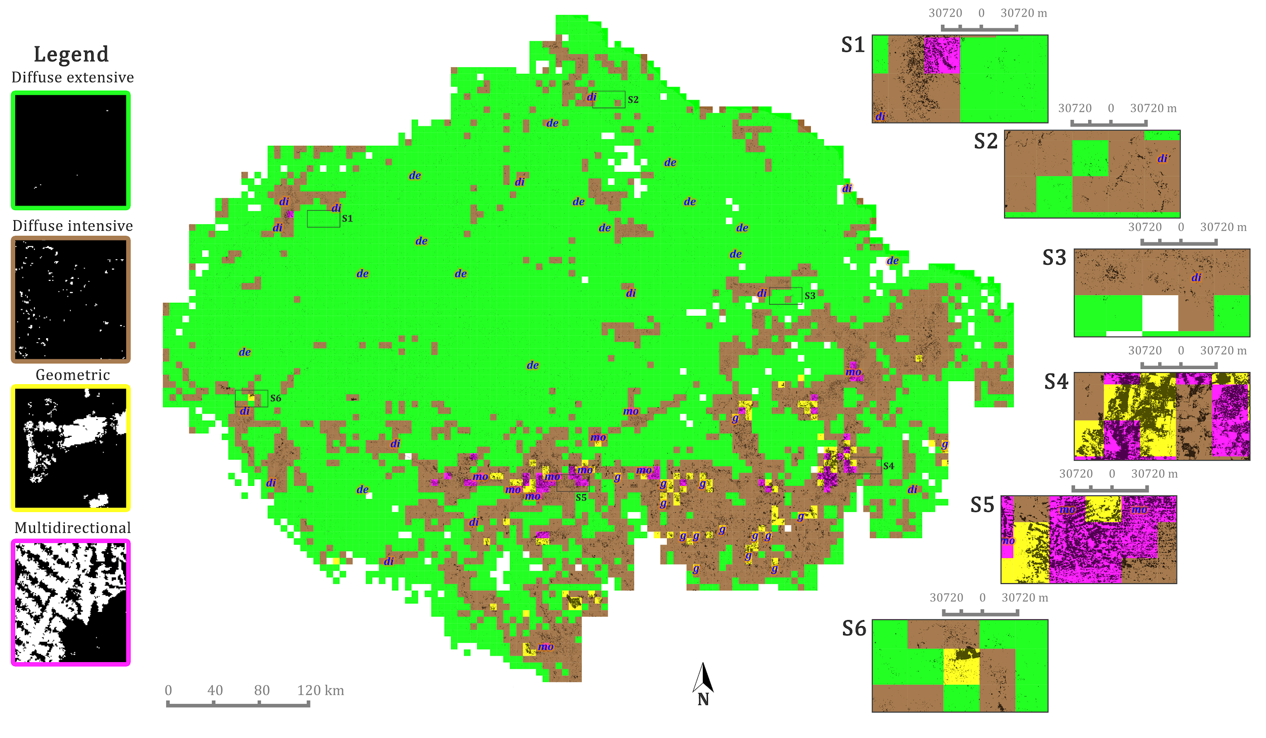 Spatial patterns of deforestation